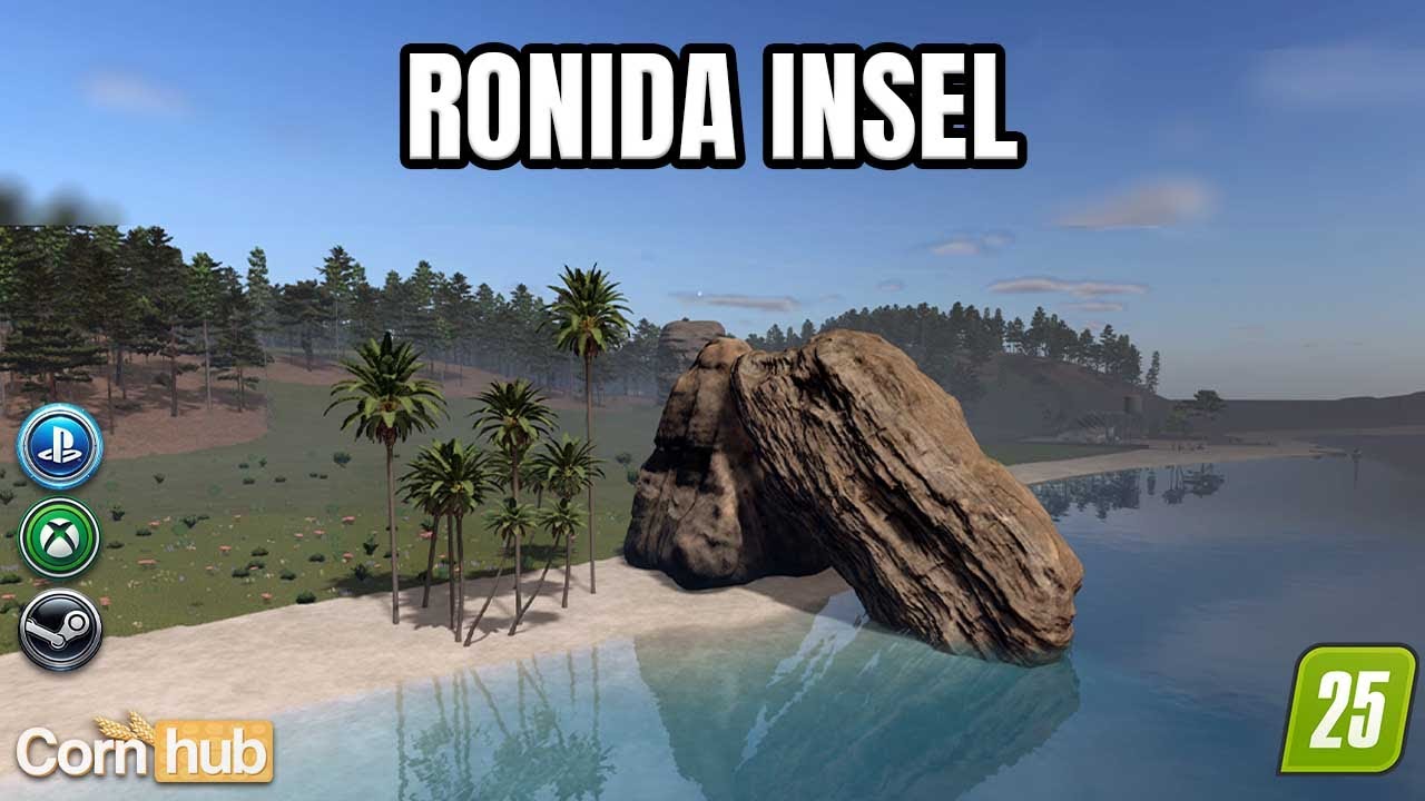 LS25 Ronîda Insel – Inselmap mit Händler-System & 82 Grundstücken