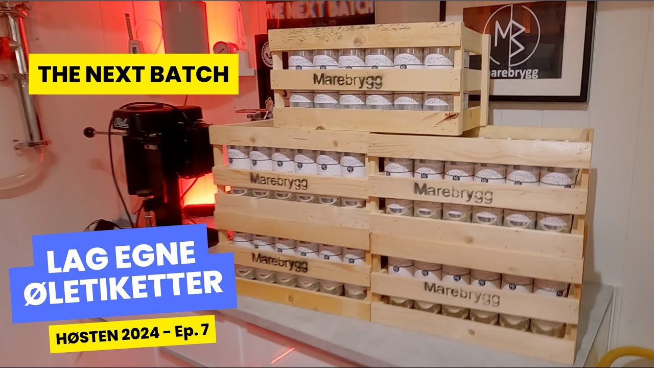 Hvordan lage egne &oslash;letiketter, lekk kj&oslash;lekappe, og ny kegerator har kommet! | H&oslash;sten 2024, ep. 7