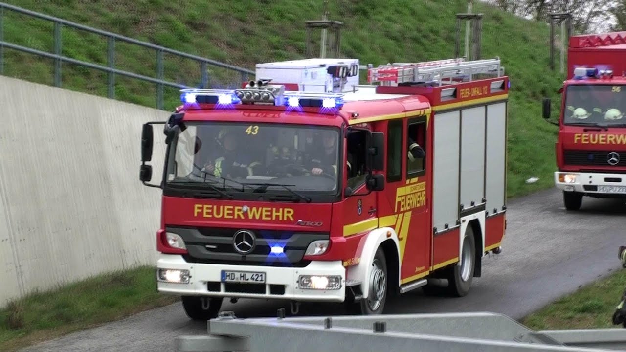 LKW-Unfall mit Brand im Tunnel B535 Schwetzingen-Plankstadt [Tunnelübung der Feuerwehren]