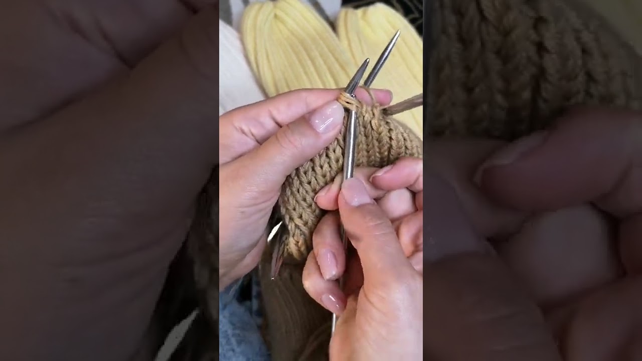 Как вязать/закрыть макушку шапки-тыковки. Убавки чулочными спицами на резинке 1*1. Убавки на макушке