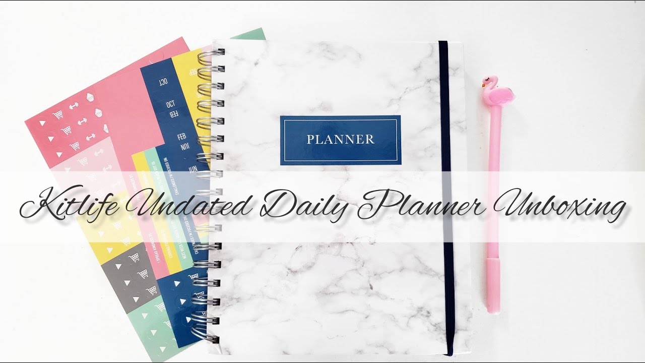 Kitlife Undated Daily Planner Unboxing