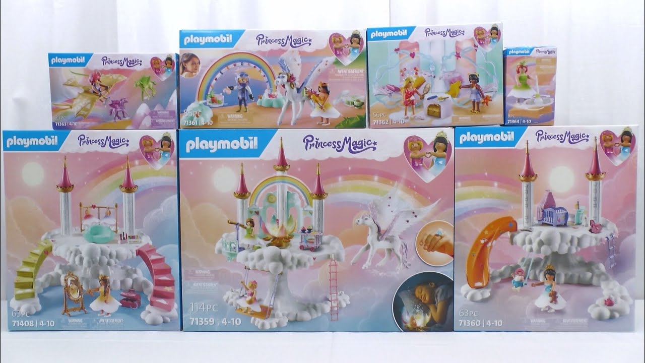 Unboxing Playmobil : Le château dans les nuages (2023) – 71359, 71360, 71361... 71364, 71408