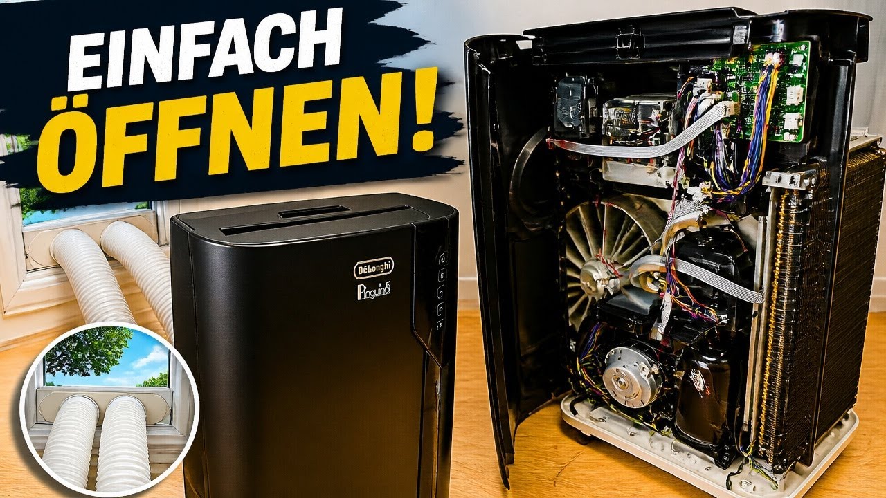 DeLonghi PAC EX120 Silent Öffnen Abdeckungen abbauen und wieder zusammenbauen