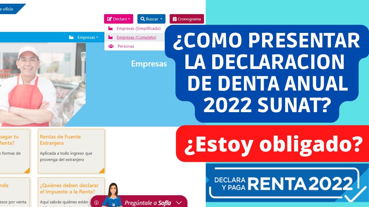 ¿Cómo presentar la declaración de Renta anual 2023 SUNAT?|paso a paso