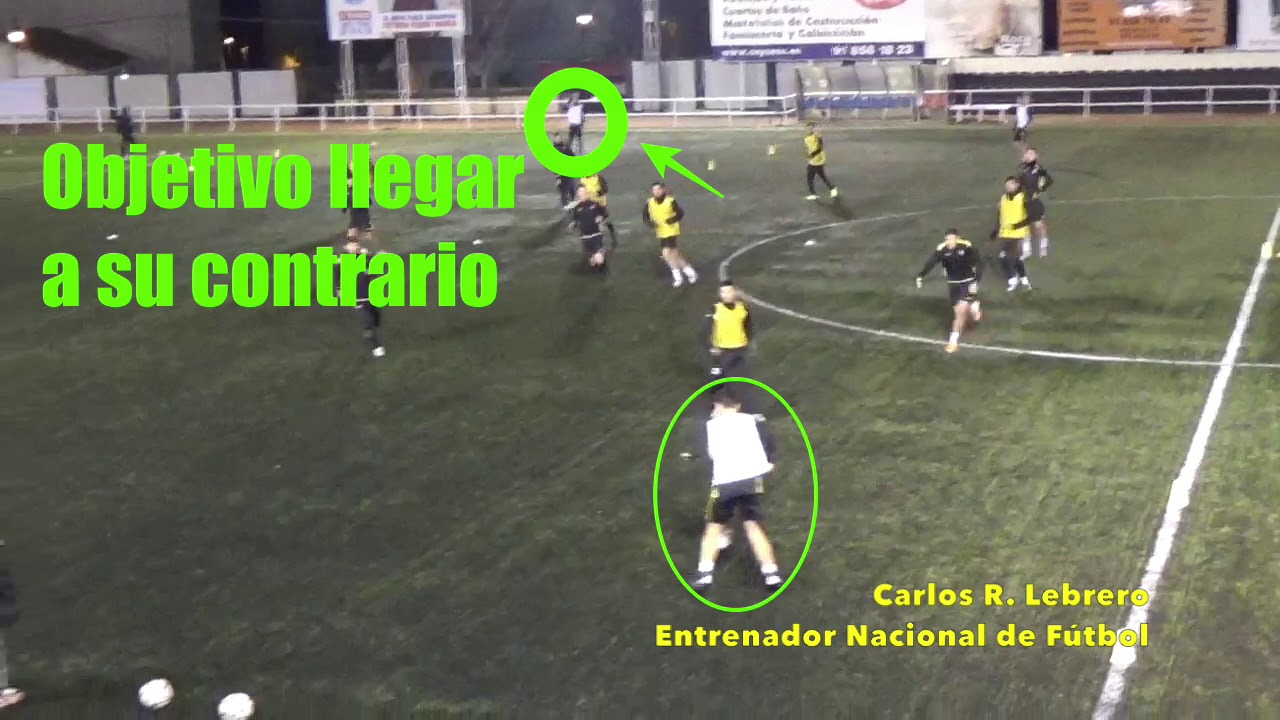 EJERCICIO FÚTBOL: Cambios de Orientación en diferentes alturas de manera combinativa.