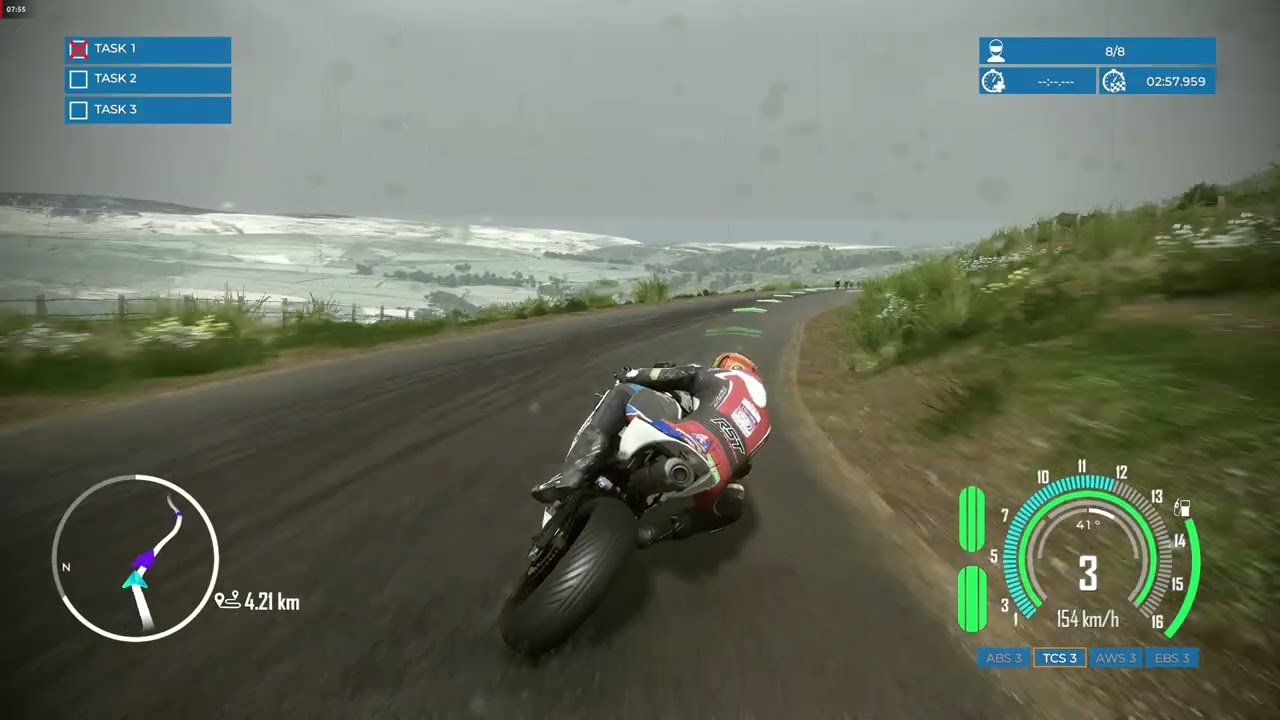 TT Isle Of Man Ride on the Edge 3 2025 06 03 Supersport season 2023 gameplay. PS 5 controller in PC.