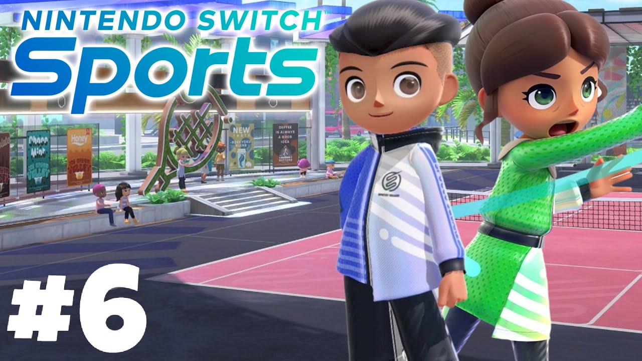 Nintendo Switch Sports Gameplay Walkthrough Part 6 Tennis!