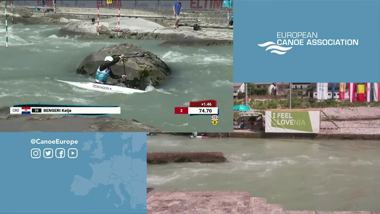 Heats canoe women and men - 2024 ECA I Feel Slovenia Canoe Slalom European Championships