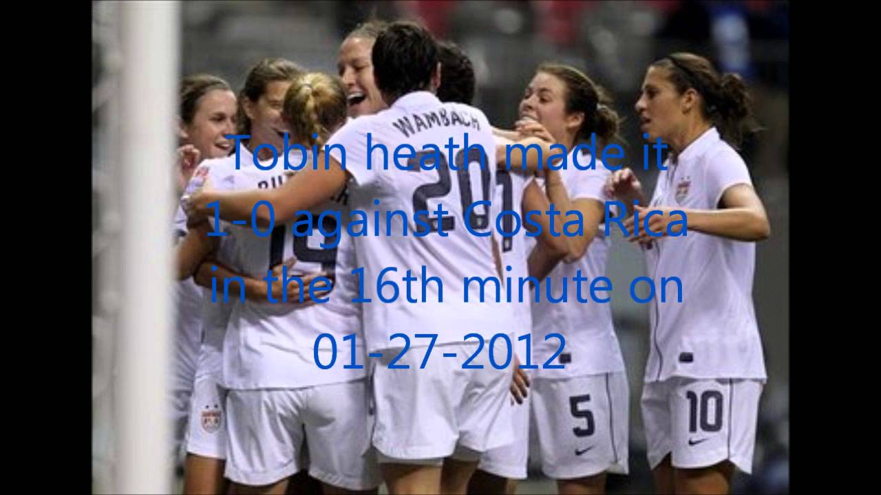 All goals for the uswnt by Tobin Heath