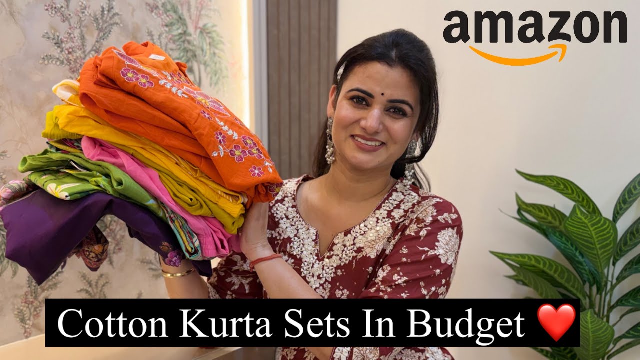 Best Amazon Kurta Set Haul, Embroidered Kurta Pant Set With Dupatta,Cotton Kurta Palazzo,Co-Ords Set