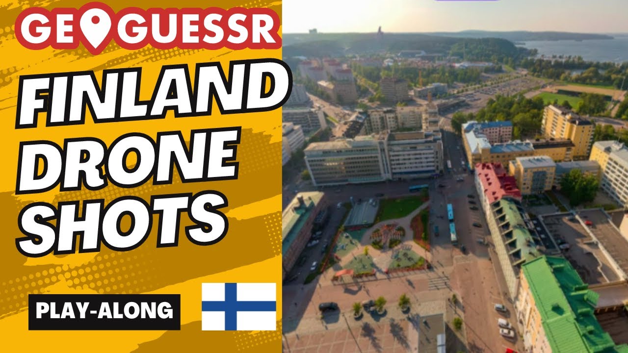 GeoGuessr Finland: American plays Drone shots from Finland / Dronekuvia Suomesta (Play-Along Game)
