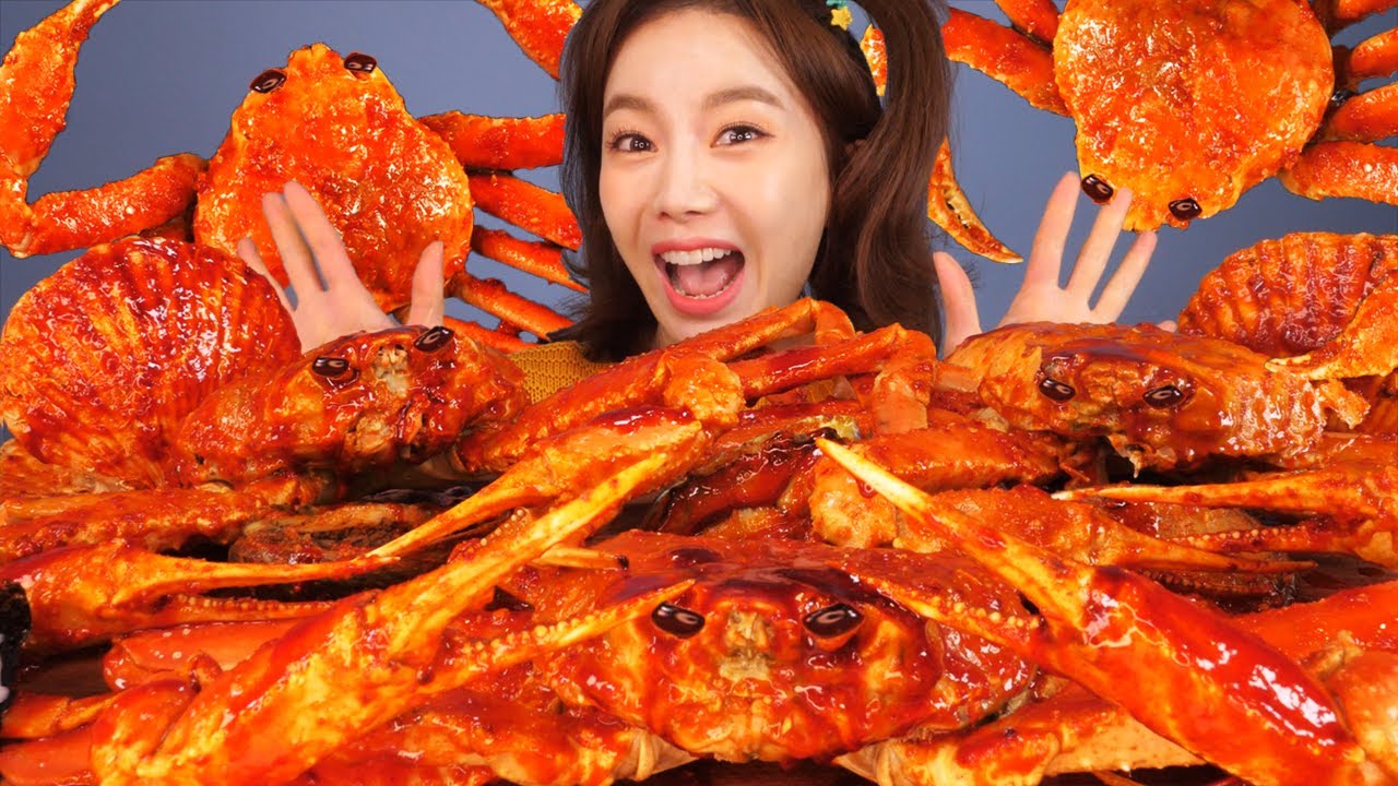 [Mukbang ASMR]краб-стригун морские продукты🦀SnowCrab Abalone Scallops Seafood Eatingshow Ssoyoung