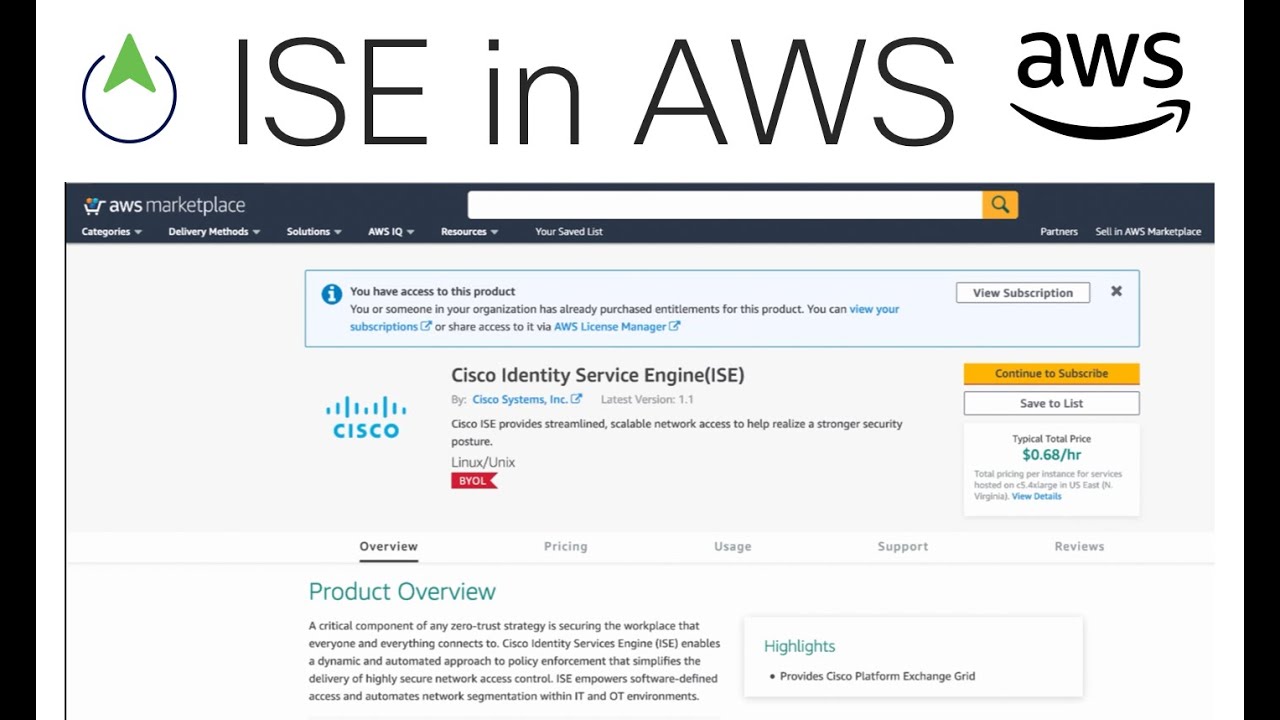 ISE in AWS Webinar