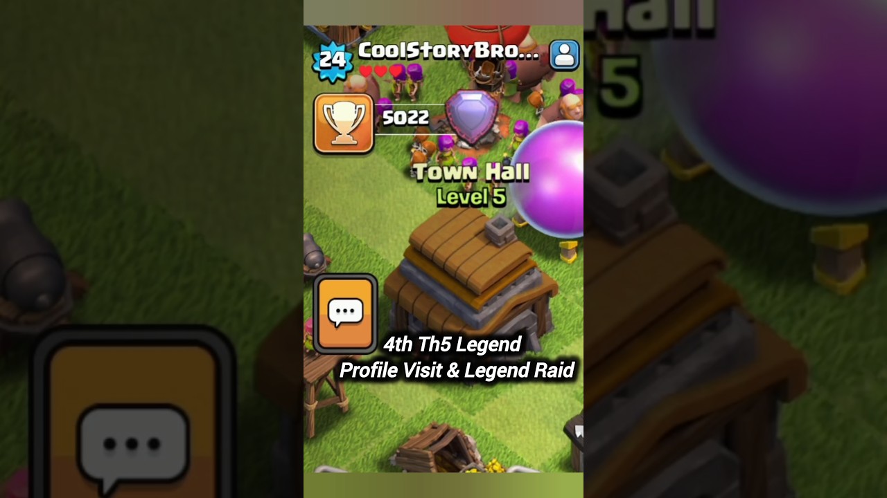 4th Th5 Legend Moment (Legend Raid) & Profile Visit 