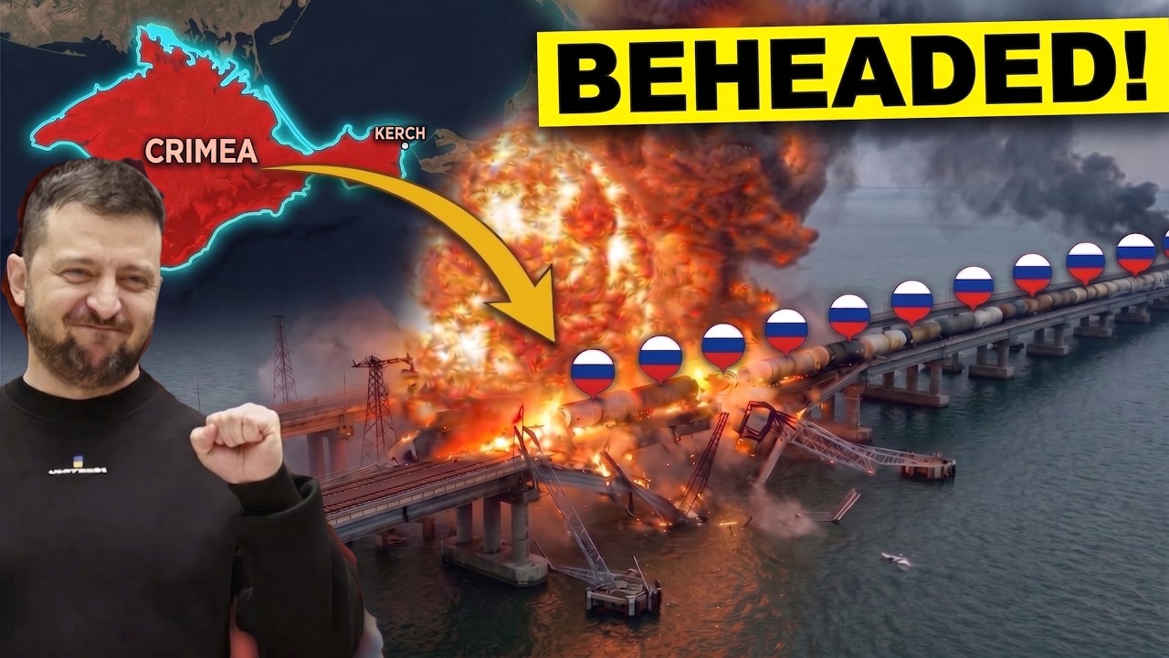 Украина стерла с лица земли железнодорожный мост Путина стоимостью 4 миллиарда долларов&hellip; Российск...