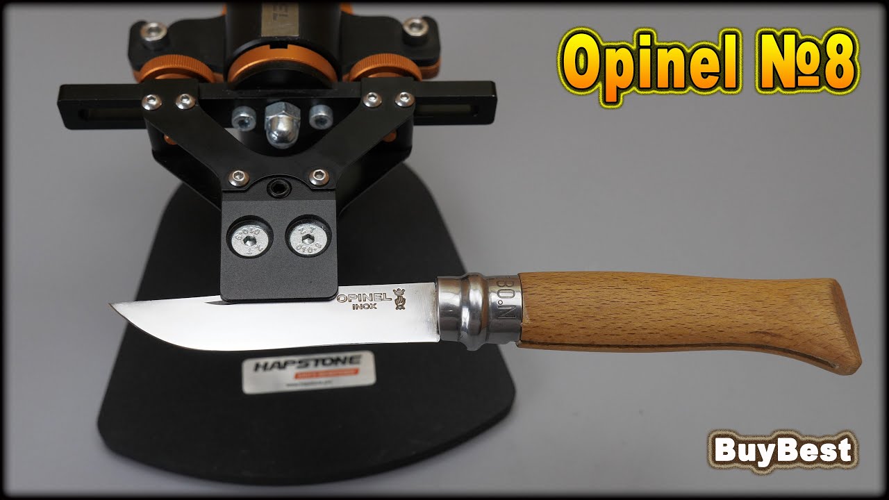 Как правильно ЗАТОЧИТЬ НОЖ Opinel №8 НОВИЧКУ до бритвенной остроты в домашних условиях? Hapstone RS.