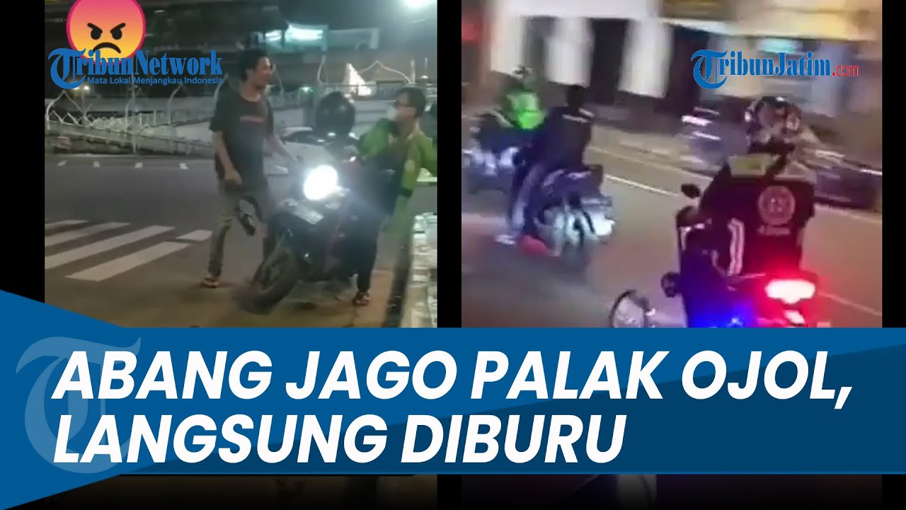 Abang Jago Dorong Ojol, Langsung Diburu Perhimpunan Ojol