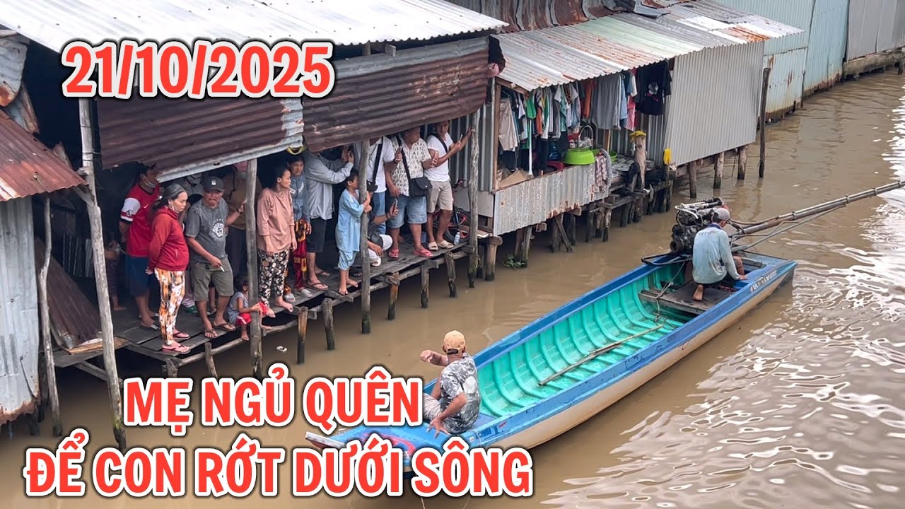 Mẹ 25t 5 đứa con ngủ sáng thức dậy mất đứa con 4 tháng tuổi hiện nay đang tìm dưới sông TÀI AG