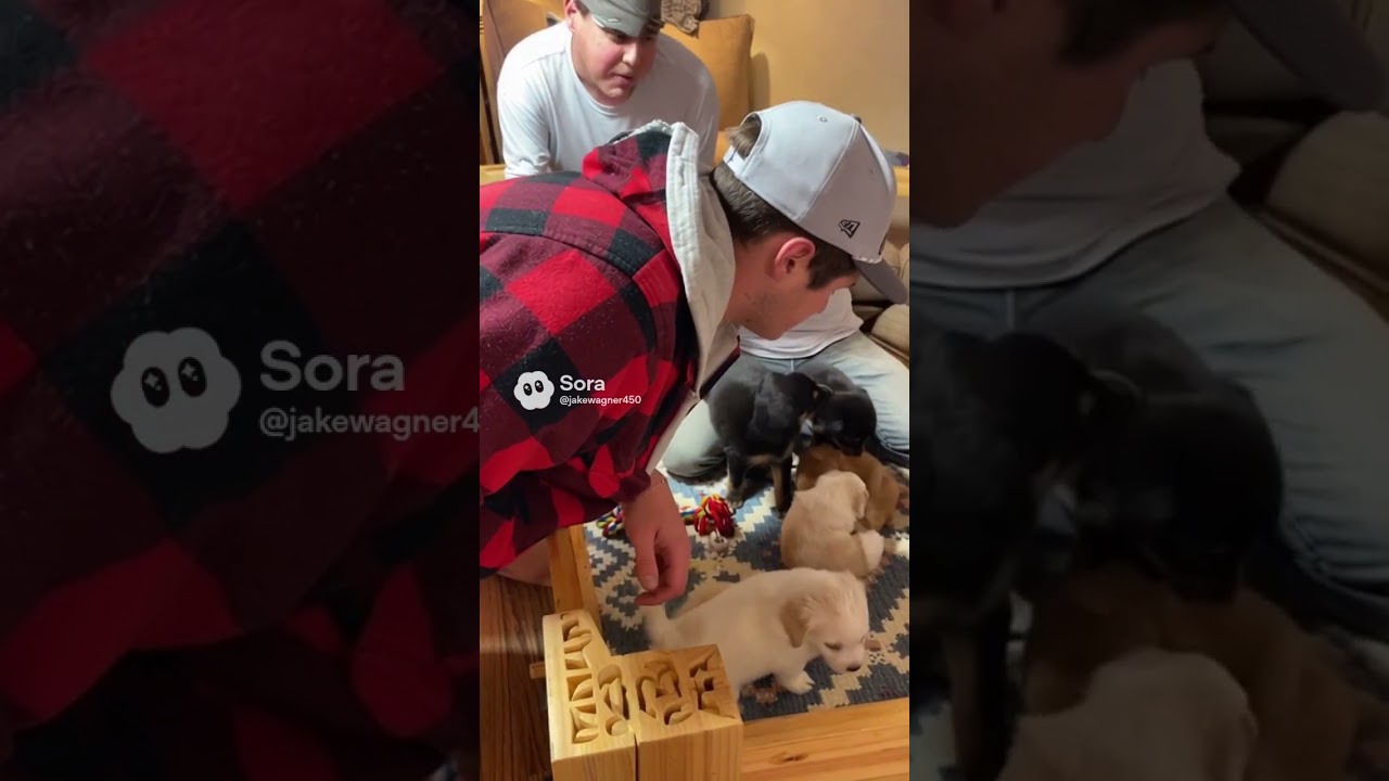 Beck bro Jack, the sirid and the back bro Adam all have cute puppies