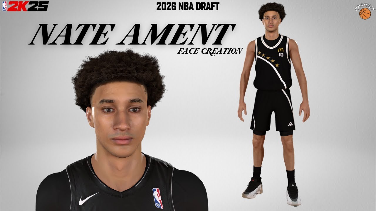 Nate Ament Face Creation NBA 2K25