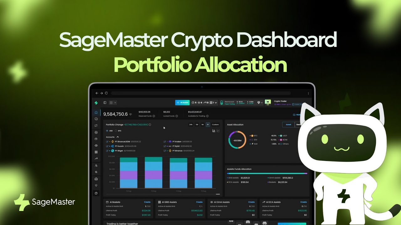 SageMaster Crypto Dashboard: Portfolio Allocation