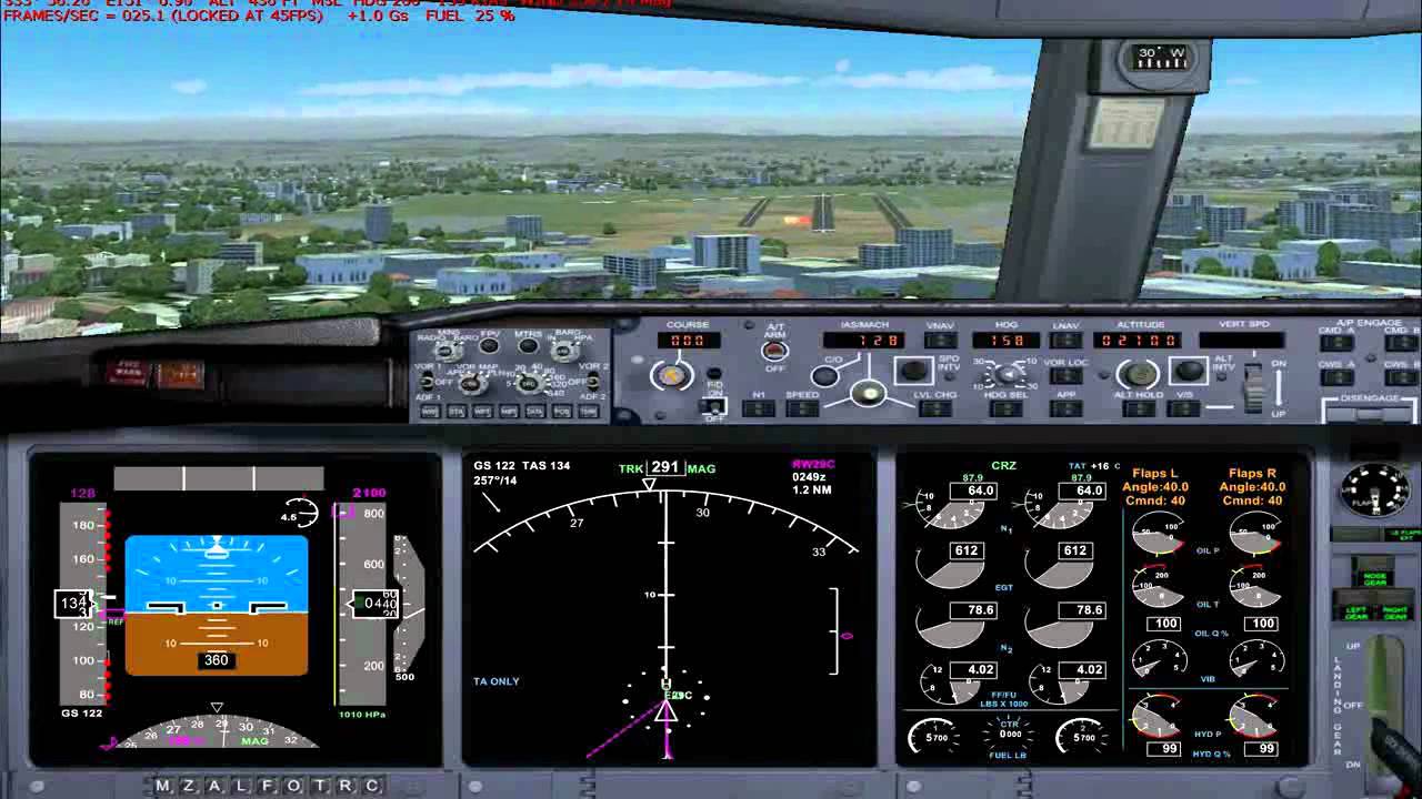 FS2004 PMDG 737 Landing YSBK