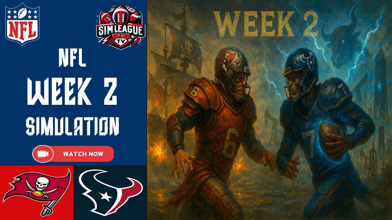 Tampa Bay Buccaneers vs Houston Texans Week 2 NFL 2025 Simulation