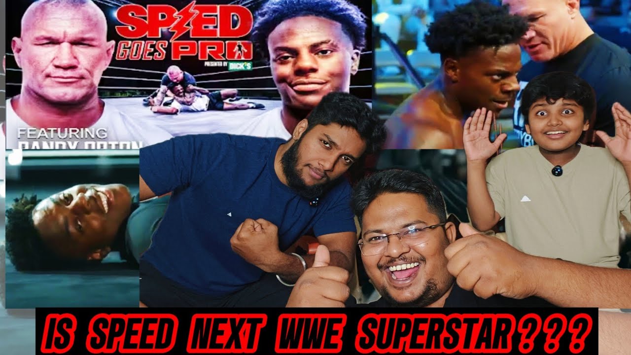 I show Speed Going WWE??🤯 Randy Orton train SPEED🥵 Reaction 💥 #wwe #ishowspeed #randyorton #rko 