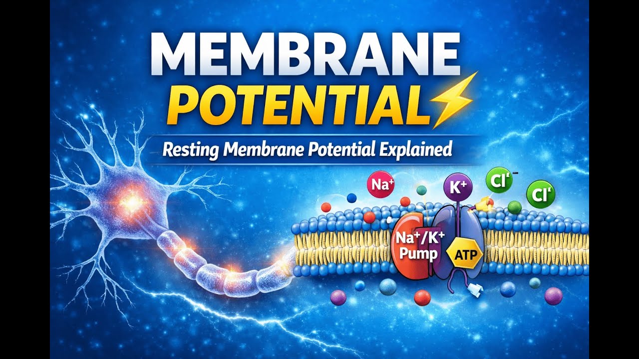 Membrane Potential Explained | Resting Membrane Potential | Physiology (MBBS, BDS, Nursing)