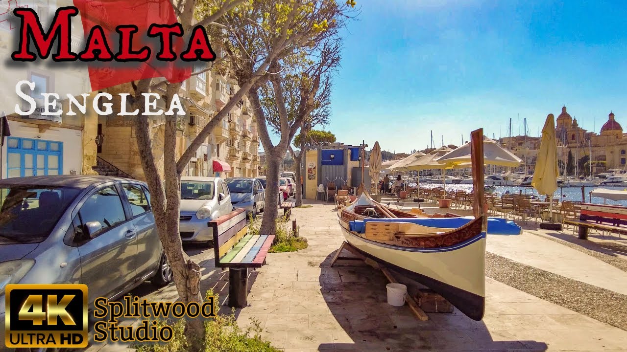 Senglea, Malta: A Journey Through Time in 4K - Explore the City's Vibrant Streets