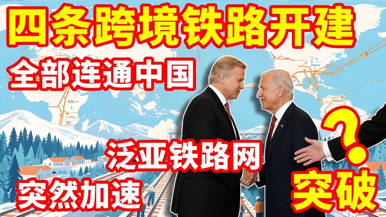 四条跨境铁路开建，全部连通中国！泛亚铁路网为什么突然加速了？ #地理知识 #三维地理世界