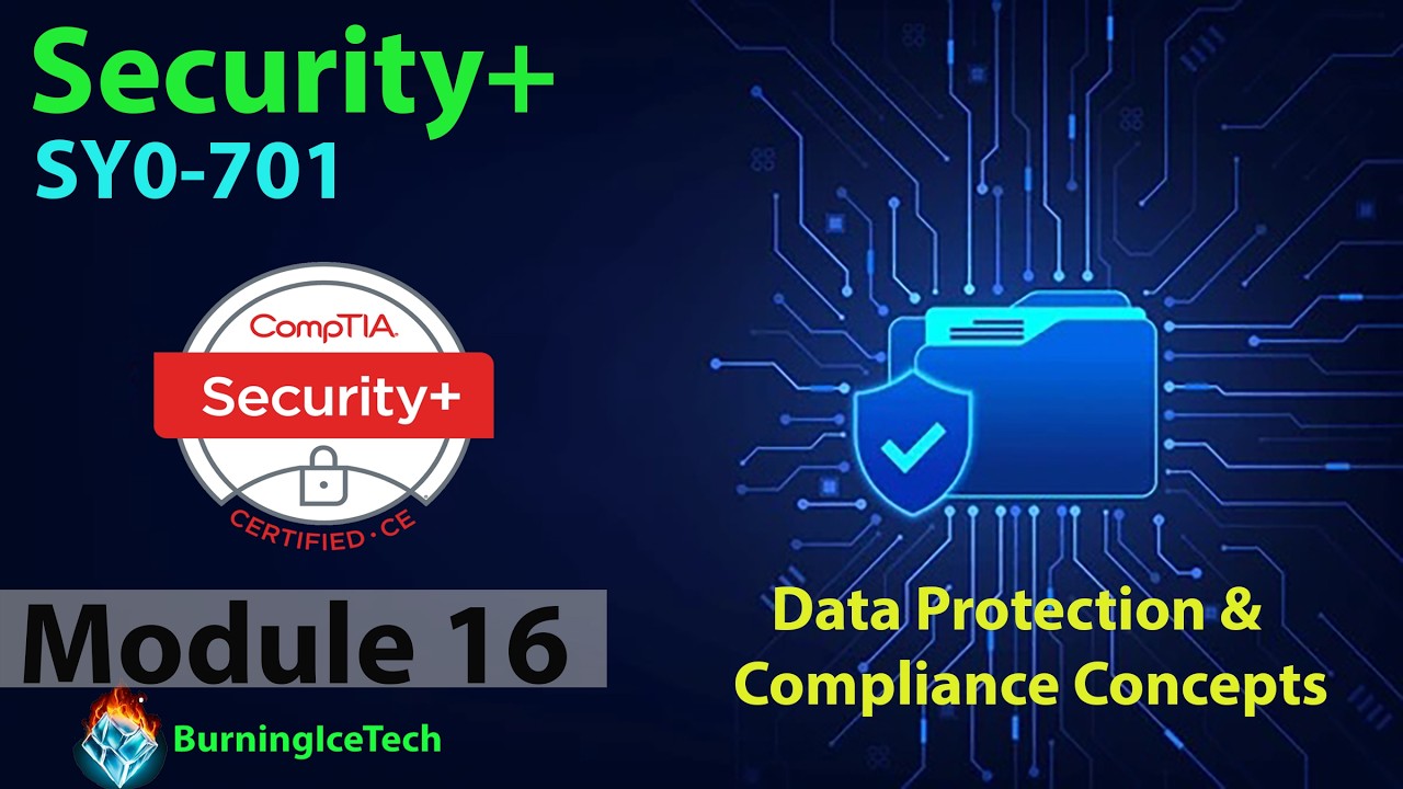 Полный курс CompTIA Security+ для начинающих — Модуль 16 — Концепции защиты данных и соответствия...