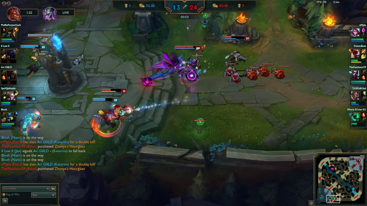 yung 1vs3 under the inhib turret boys