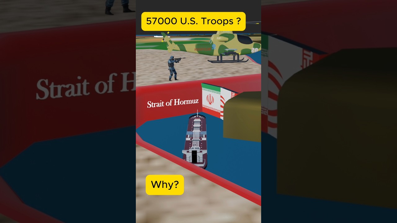 Why U.S. Raised 57000 Troops in the Middle East against iran?#shorts