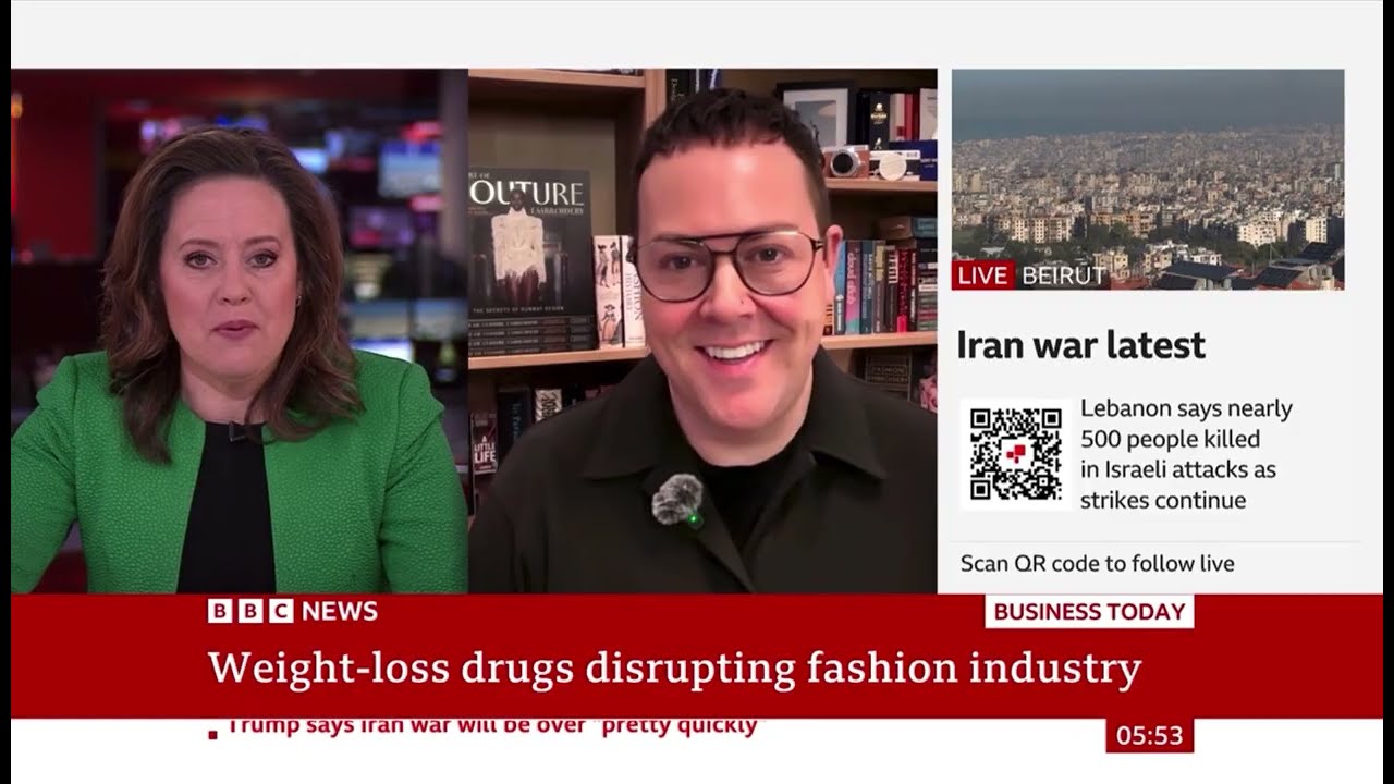 Robert Ossant speaking about Ozempic and High Fashion on the BBC.