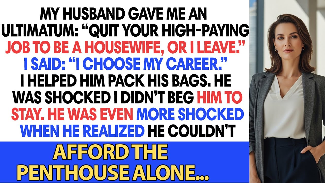 Husband Gave Me An Ultimatum: “Quit Your High-Paying Job To Be A Housewife, Or I Leave.”