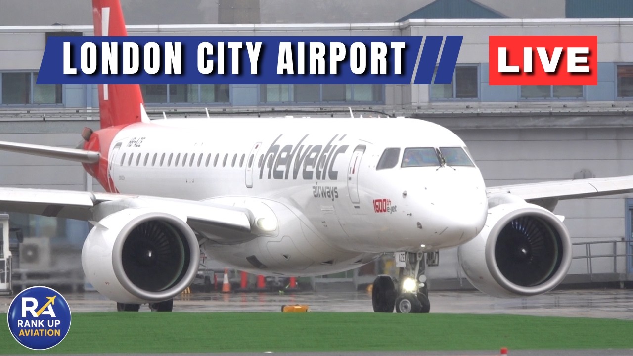 🔴LIVE London City Airport Plane Spotting | Steep Approach & Climbs | LCY 25/03/26
