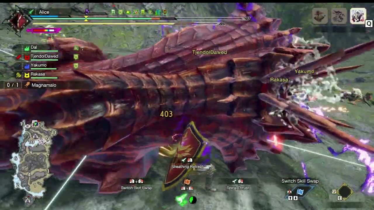 Monster Hunter Rise Sunbreak | Anomaly Investigation Lv.108 – Magnamalo (No Commentary, Co-op PvE)