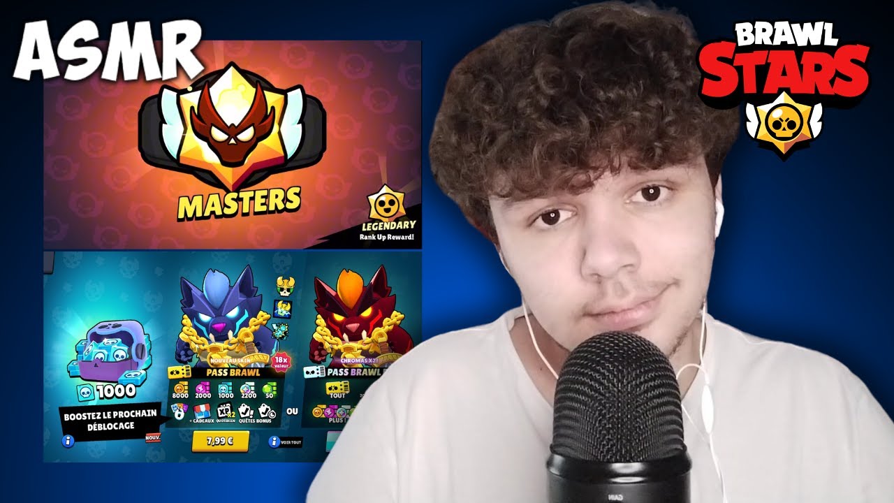 ASMR RUSH RANKED + DÉCOUVERTE DE LA NOUVELLE MAJ BRAWL STARS ! (j'ai pigeon direct le pass)