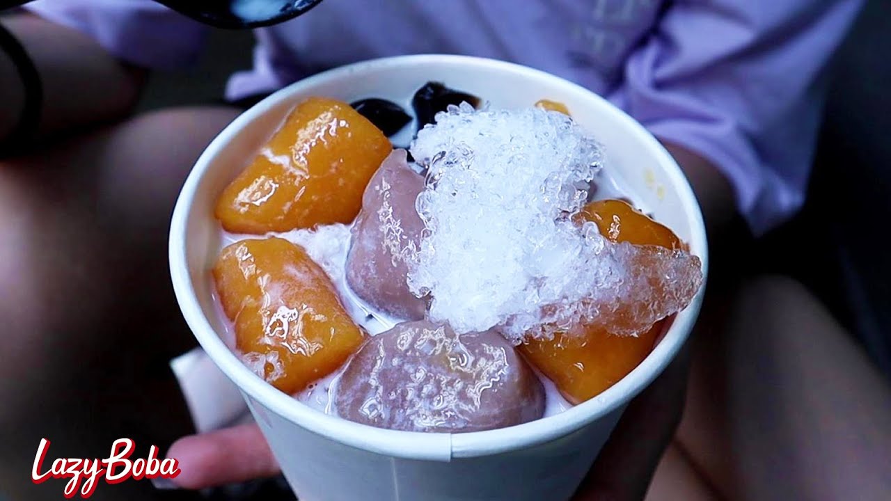 Taro & Yam Ball Dessert | Taiwanese Street Food | Jinshan Old Street