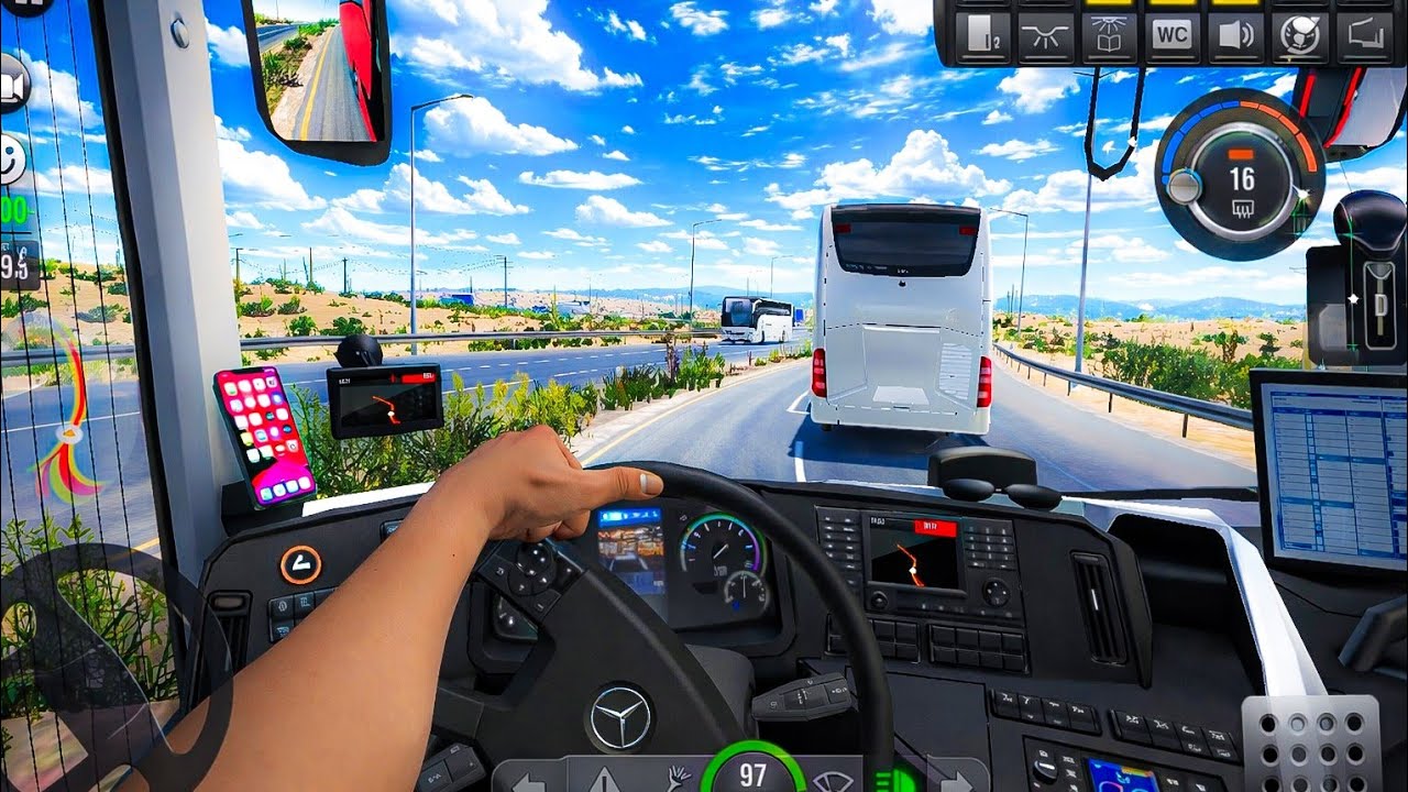 🚍🔥 Bus Simulator Ultimate |NEW Mercedes-Benz Tourismo 2026 Extreme Heavy Driving Gameplay😱 #ahtplayz