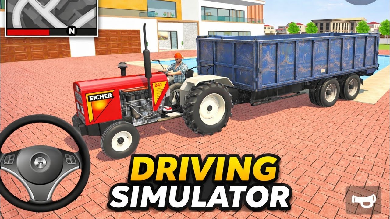 Big Tractor Trolley Driving 🚜 | Eicher 241 Tractor Simulator Gameplay