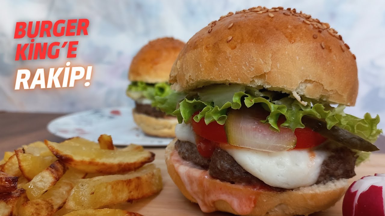 EVDE GERÇEK HAMBURGER LEZZETİNİ YAŞAYACAKSINIZ 🍔 ZAHMETSİZ KOLAY.. /  HAMBURGER