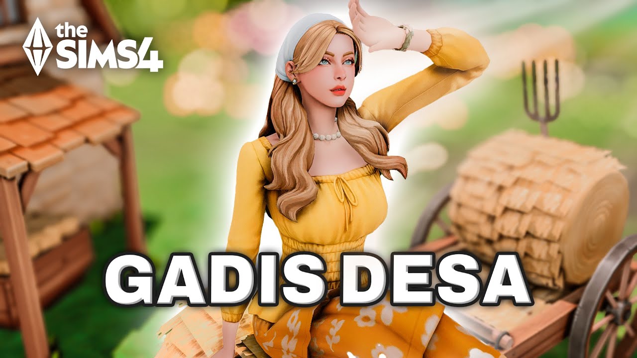 Literally Kabur dari Kota untuk Jadi GADIS DESA di The Sims 4! 🧺✨ #1