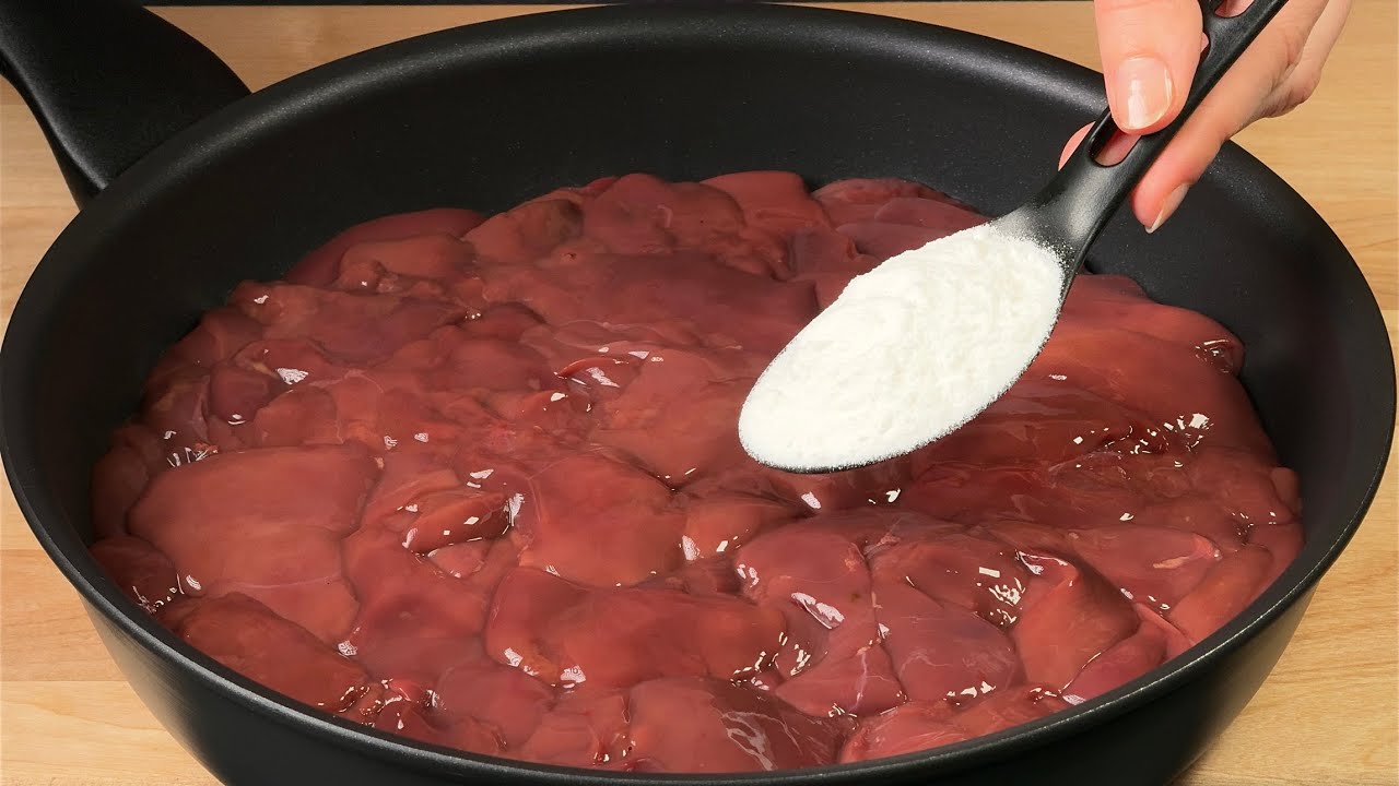Hühnerleber war noch nie so lecker. Natron hat geholfen! Das Geheimnis liegt in der Zubereitung!