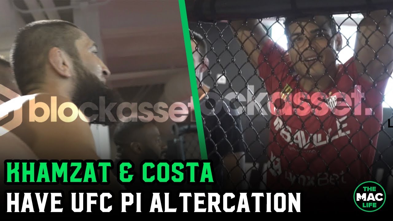 Khamzat Chimaev and Paulo Costa altercation at UFC PI: &ldquo;Israel f****d you!&rdquo;