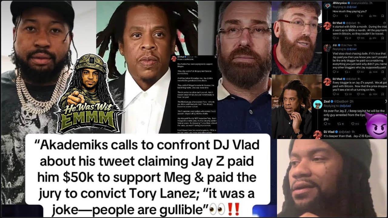 VLADTV ADMITS HE LIED ON JAY-Z PAYING HIM OFF TO PROTECT MEGAN THEE STALLION AGAINST TORY LANEZ 