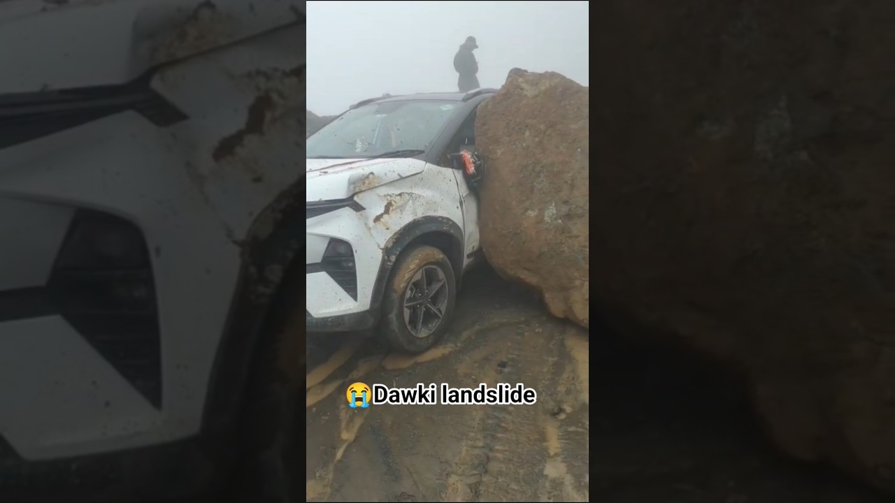 😭 Dawki landslide today Dawki #reels #travel