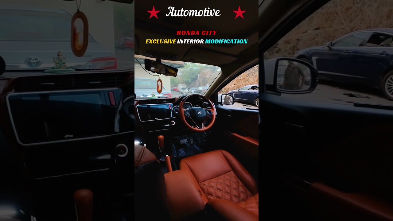 Honda City Exclusive Interior Makeover | Light Tan Leather Upgrade | Orchis Mumbai Custom Design🚘👌