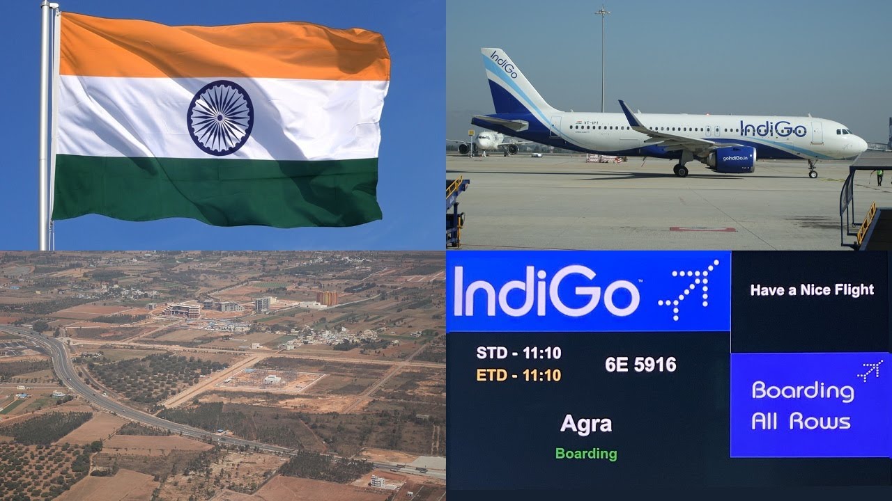 Рейс ИндиГо Эйрлайнс 6E5916 Бангалор BLR - Агра AGR (Индия), Эйрбас A320 VT-IVE